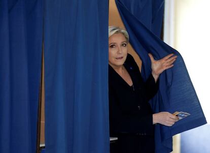 La candidata a la presidencia de francia, Marine Le Pen.