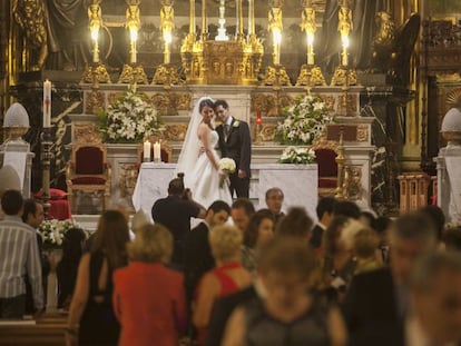 Una boda de una pareja madrileña.