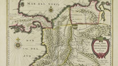 Mapa de América del siglo XVI.