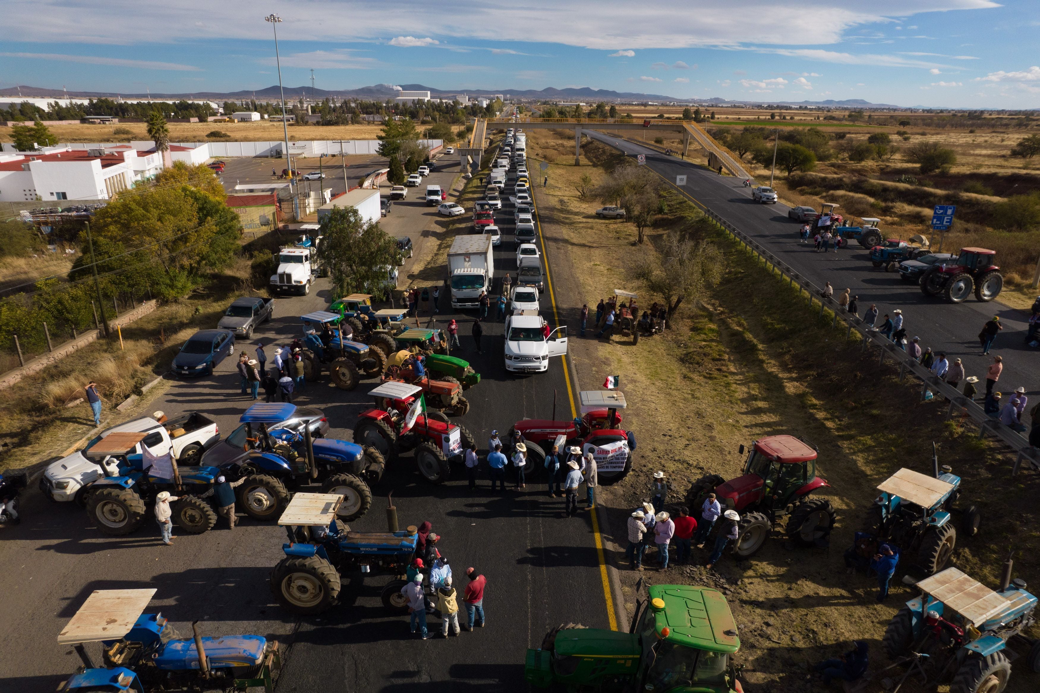 Los agricultores y transportistas de México confirman “un paro indefinido” en 20 Estados a partir del lunes