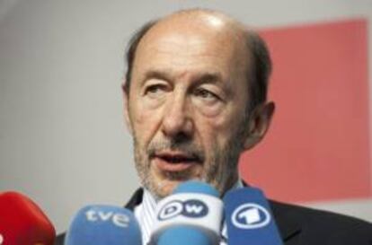 El secretario general del PSOE, Alfredo Pérez Rubalcaba. EFE/Archivo