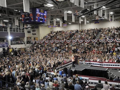 Elizabeth Warren en Raleigh, Carolina del Norte.