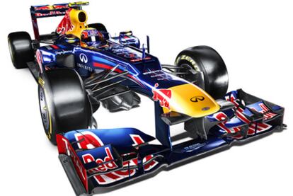 Imagen del RB8, el nuevo monoplaza de Red Bull.