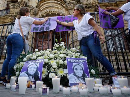 Protestas contra el feminicidio de Luz Raquel Padilla