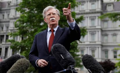 El consejero de Seguridad estadounidense, John Bolton, en Washington el pasado 1 de mayo. 