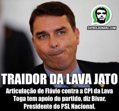 Imagen que circula en uno de los grupos pro-Bolsonaro.
