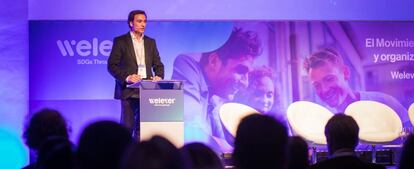 José Almansa, fundador y CEO de Welever, durante el acto de presentación de la compañía en Madrid.