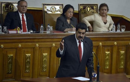 El vicepresidente Maduro presenta en la Asamblea la Memoria y Cuenta de la gestión gubernamental en 2012.