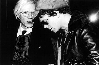 Andy Warhol y Lou Reed en Studio 54 en 1978 inmortalizados por Rose Hartman.