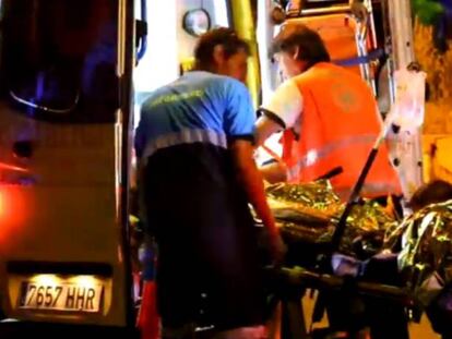 Servicios de emergencias atienden a Trevor O’Neill, en Calvià el pasado miércoles.