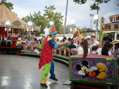 El Tren de la bruja en las ferias de Valladolid.