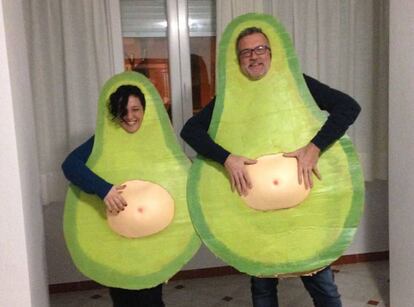 Patricia y Manuel en los carnavales de Cádiz.