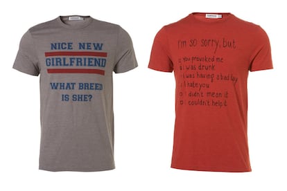 Las camisetas sexistas de Topman