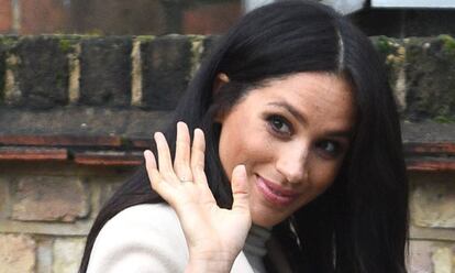 Meghan Markle, el 16 de enero en un refugio de animales.