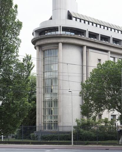 Detalle del edificio que ha albergado en La Haya durante un cuarto de siglo la sede del Tribunal Penal Internacional para la antigua Yugoslavia. 