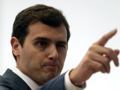 El president de Ciutadans, Albert Rivera, a les eleccions del 20D.
