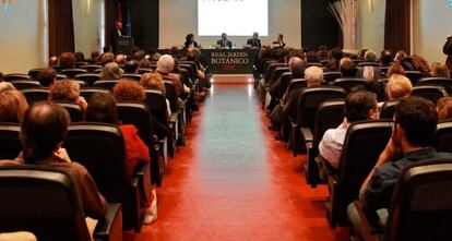 Imagen de otro acto en las instalaciones del Botánico madrileño.