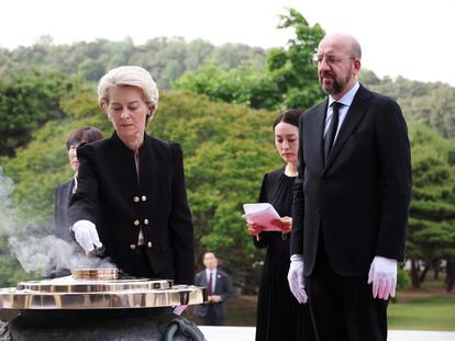 Ursula von der Leyen y Charles Michel