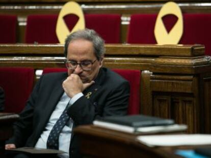 Los radicales intentaron asaltar el Parlament después de que el presidente catalán les animara a seguir “apretando”