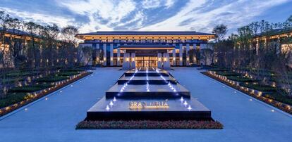 Entrada del Gran Meliá Chengdu, inaugurado el pasado 25 de septiembre.
