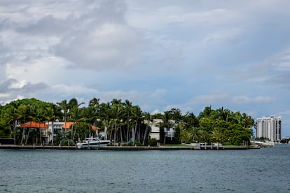 A view last month of the properties located on the southern side of Star Island, in Miami, Florida.