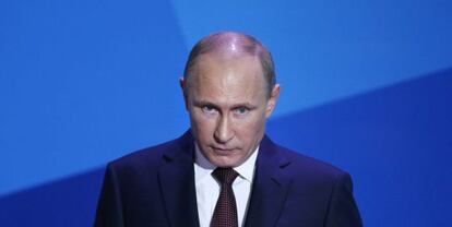 Putin interviene durante el foro de Valdái.