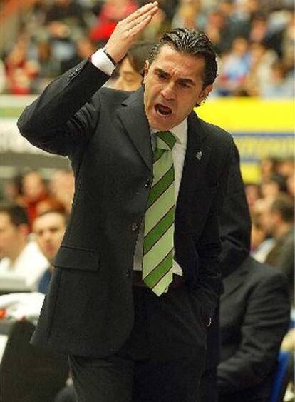 Scariolo, en un partido del Unicaja