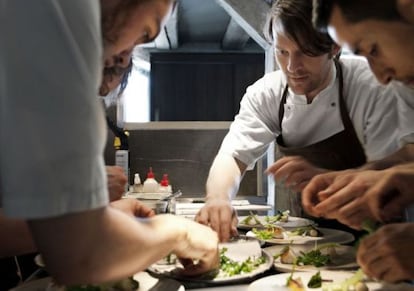 René Redzepi, a la cuina del Noma, a Copenhaguen.