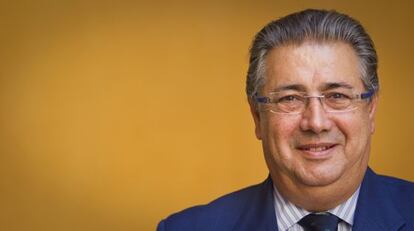 Juan Ignacio Zoido, en un momento de la entrevista.