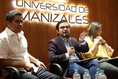 Santiago Osorio en la Universidad de Manizales en octubre de 2023.