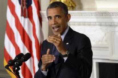 La Casa Blanca había advertido el miércoles que el presidente Barack Obama vetará cualquier proyecto de ley que no responda de forma responsable a las reformas que requiere el sector agrícola, incluyendo mayores inversiones en el desarrollo de fuentes de energía renovables. EFE/Archivo