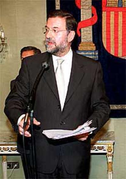 Mariano Rajoy, en una rueda de prensa.