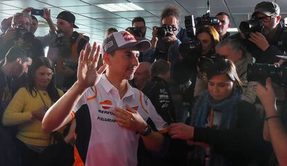 Jorge Lorenzo, tras la rueda de prensa en la que anunció su retirada el pasado 14 de noviembre de 2019.