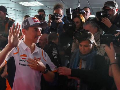 Jorge Lorenzo, tras la rueda de prensa en la que anunció su retirada el pasado 14 de noviembre de 2019.