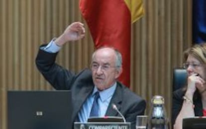 Miguel &Aacute;ngel Fern&aacute;ndez Ordo&ntilde;ez en una comparecencia en el Congreso de los Diputados.