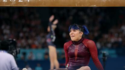 Alexa Moreno durante la clasificación en los Juegos Olímpicos de París, este domingo.