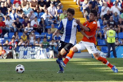 Kiko Femenía y Pablo Hernández, en el Hércules-Valencia.