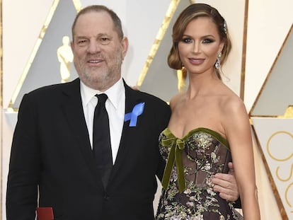 Harvey Weinstein y Georgina Chapman en los Oscar el pasado febrero.