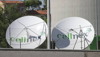 Antenas de la empresa Cellnex en Torre España.