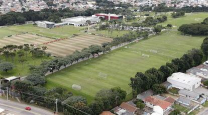 Vista aérea del centro de entrenamiento de Caju.