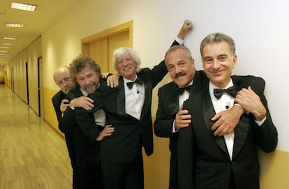 El grupo Les Luthiers, fotografiado en Madrid en 2007.