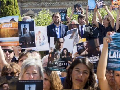 Protesta contra la sentencia que anula el c&aacute;non digital.