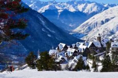 Urbanización en Baqueira Beret, en el Pirineo catalán.