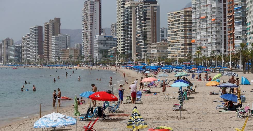 Playa de Benidorm (Alicante), este verano.