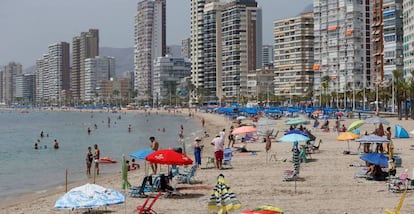 Playa de Benidorm (Alicante), esta semana.