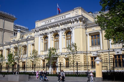 Sede del Banco Central de Rusia en Moscú