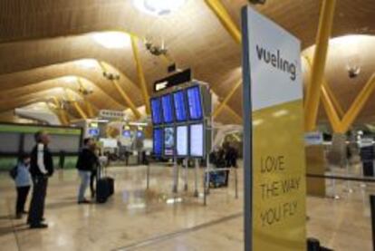 Vista del interior de la terminal T4 del aeropuerto de Barajas, en Madrid.