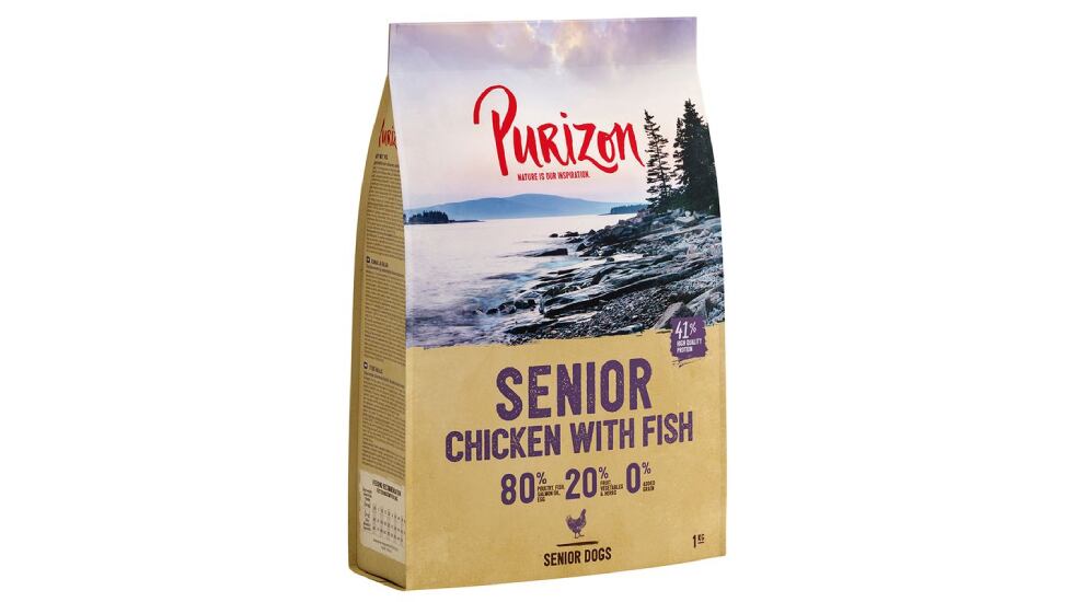 Pienso para perros mayores de la marca Purizon.