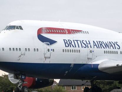 Avión de British Airways en Gales