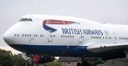 Avión de British Airways en Gales